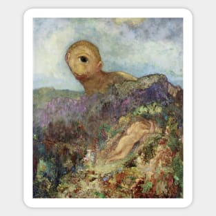 The Cyclops by Odilon Redon Sticker